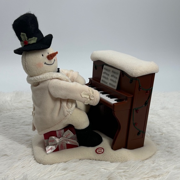 2005 Hallmark Jingle Pals Plush Piano Playing Singing Snowman Piano No Movement - Picture 1 of 10